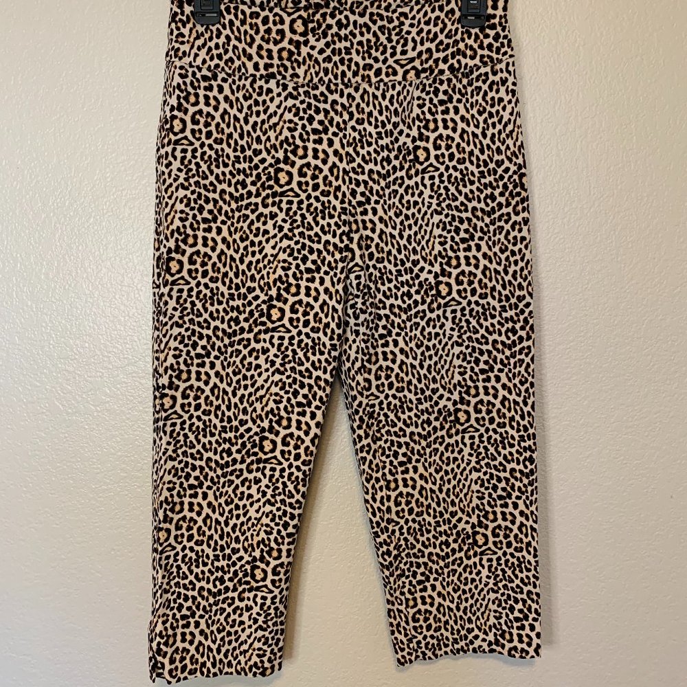 Animal Print Croped Pants